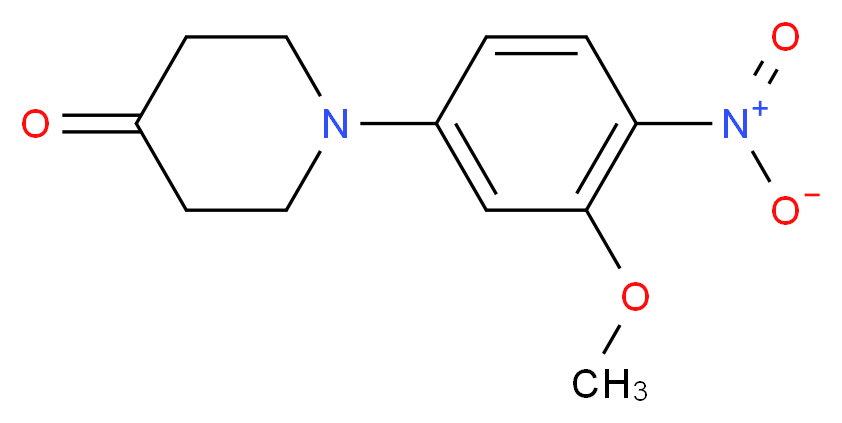 1-(3-Methoxy-4-nitrophenyl)tetrahydro-4(1H)-pyridinone_Molecular_structure_CAS_)