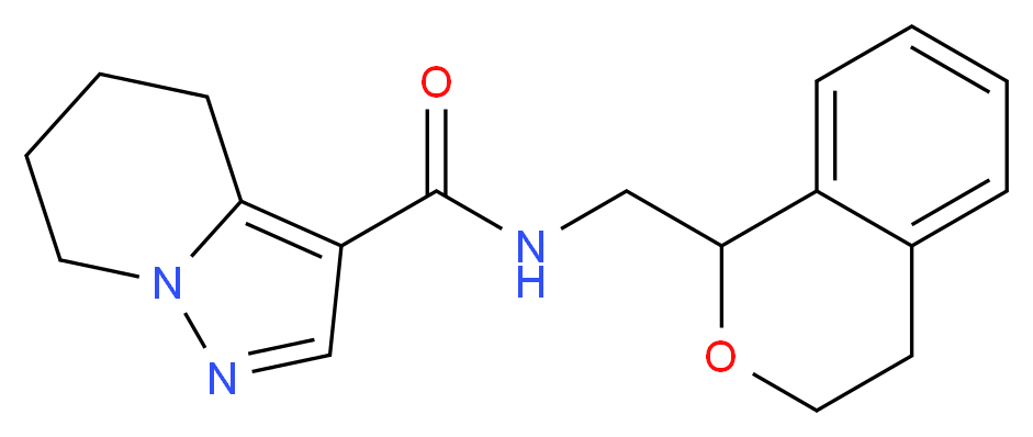 N-(3,4-dihydro-1H-isochromen-1-ylmethyl)-4,5,6,7-tetrahydropyrazolo[1,5-a]pyridine-3-carboxamide_Molecular_structure_CAS_)