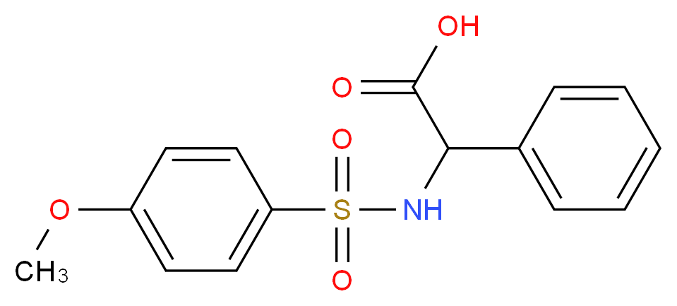 2-{[(4-Methoxyphenyl)sulfonyl]amino}-2-phenylacetic acid_Molecular_structure_CAS_117309-46-3)
