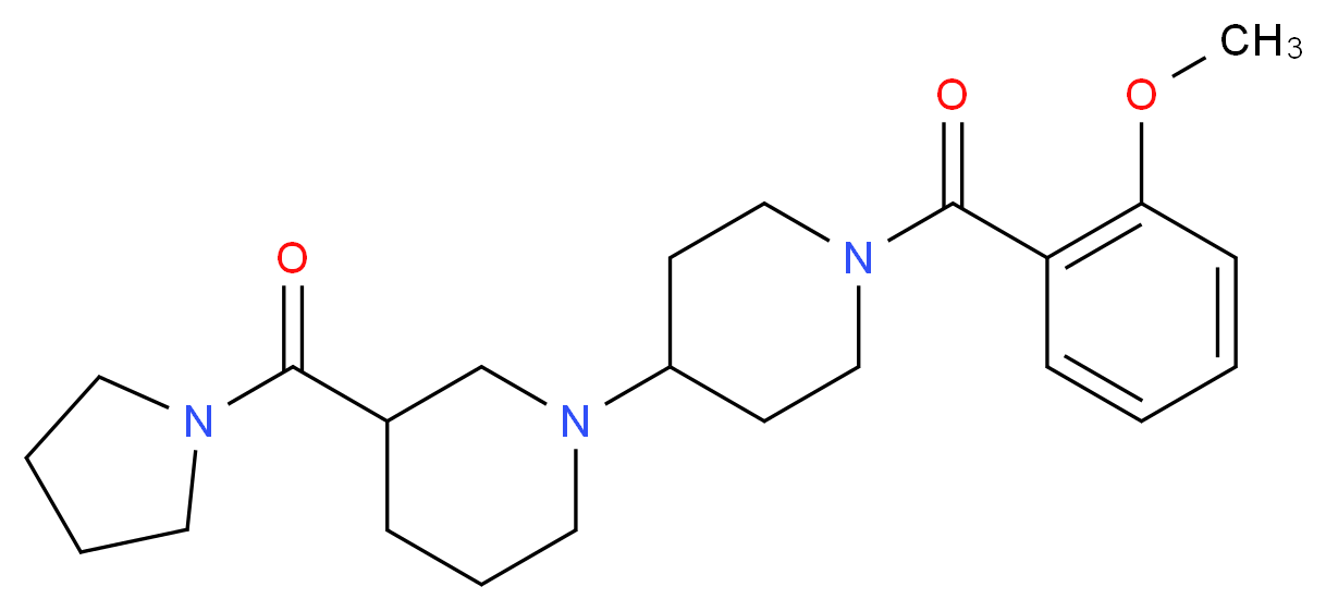 1'-(2-methoxybenzoyl)-3-(pyrrolidin-1-ylcarbonyl)-1,4'-bipiperidine_Molecular_structure_CAS_)