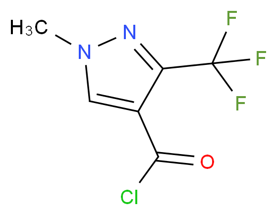 1-methyl-3-(trifluoromethyl)-1H-pyrazole-4-carbonyl chloride_Molecular_structure_CAS_126674-98-4)
