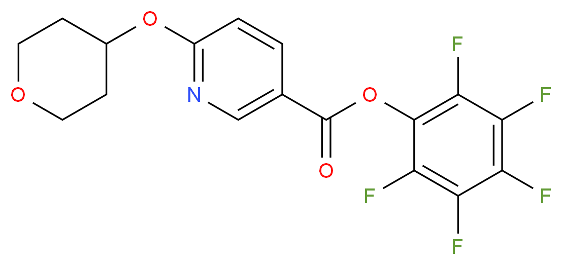 pentafluorophenyl 6-(tetrahydropyran-4-yloxy)nicotinate_Molecular_structure_CAS_910036-96-3)