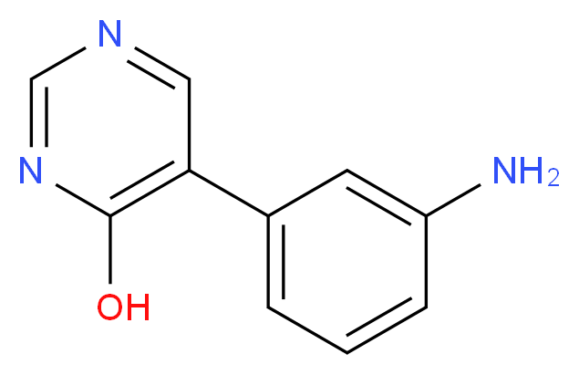 5-(3-aminophenyl)pyrimidin-4-ol_Molecular_structure_CAS_)