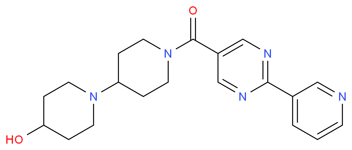 1'-{[2-(3-pyridinyl)-5-pyrimidinyl]carbonyl}-1,4'-bipiperidin-4-ol_Molecular_structure_CAS_)