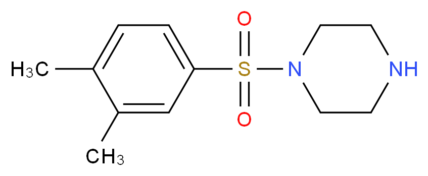 1-[(3,4-Dimethylphenyl)sulfonyl]piperazine_Molecular_structure_CAS_)