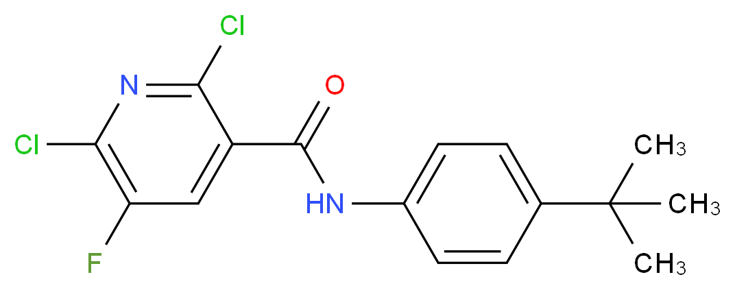 N-[4-(tert-butyl)phenyl]-2,6-dichloro-5-fluoronicotinamide_Molecular_structure_CAS_)