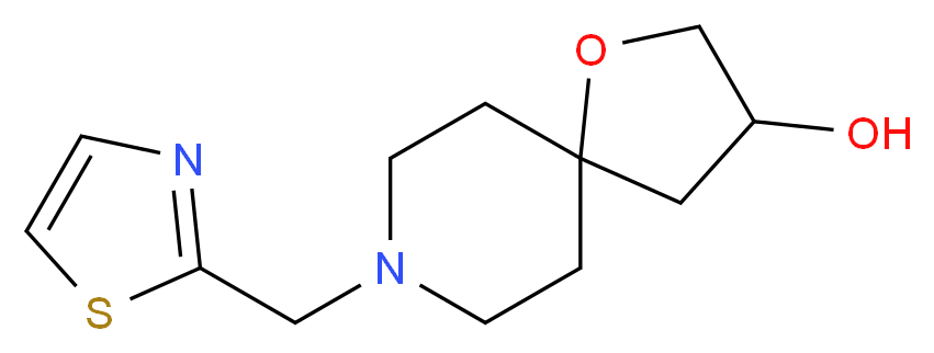 8-(1,3-thiazol-2-ylmethyl)-1-oxa-8-azaspiro[4.5]decan-3-ol_Molecular_structure_CAS_)