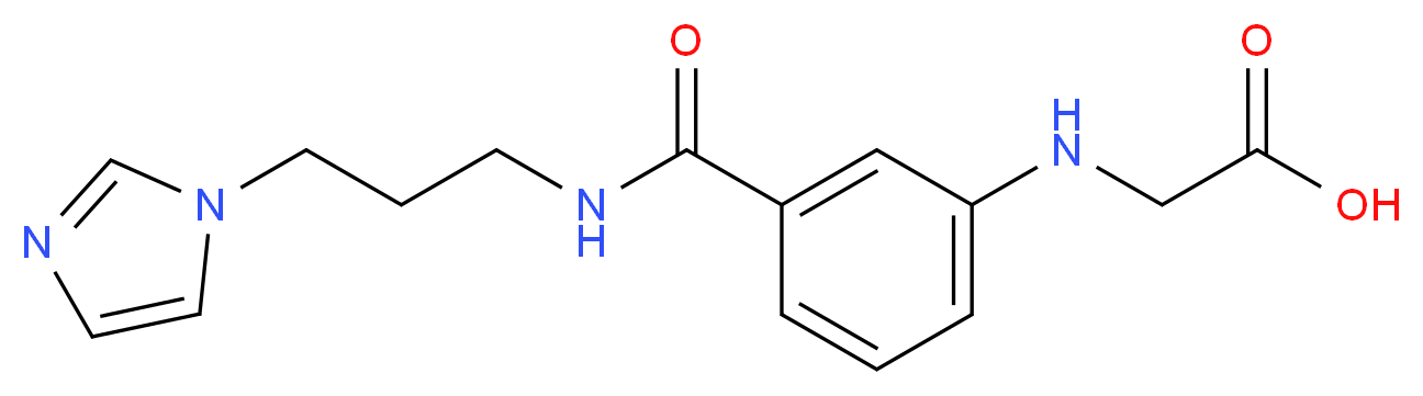 {[3-({[3-(1H-imidazol-1-yl)propyl]amino}carbonyl)phenyl]amino}acetic acid_Molecular_structure_CAS_)