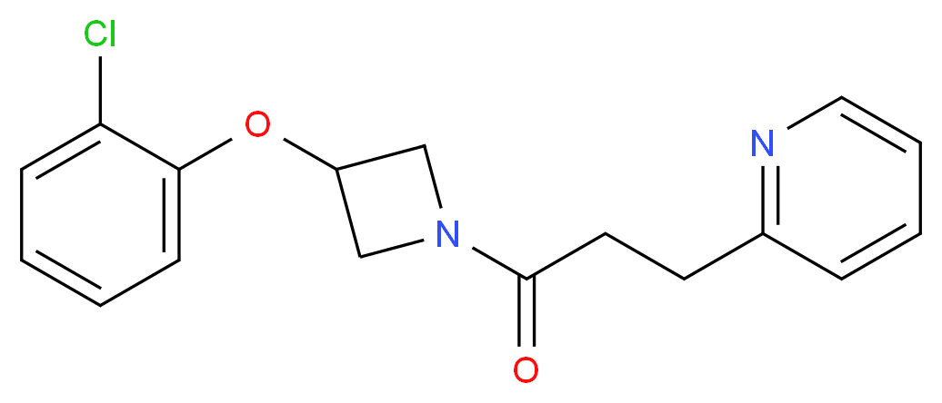 2-{3-[3-(2-chlorophenoxy)-1-azetidinyl]-3-oxopropyl}pyridine_Molecular_structure_CAS_)