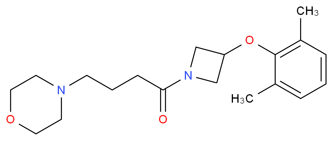4-{4-[3-(2,6-dimethylphenoxy)-1-azetidinyl]-4-oxobutyl}morpholine_Molecular_structure_CAS_)