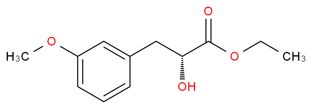 (R)-2-HYDROXY-3-(3-METHOXY-PHENYL)-PROPIONIC ACID ETHYL ESTER_Molecular_structure_CAS_)