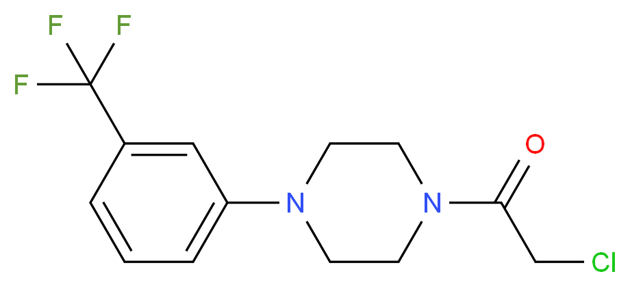 1-(chloroacetyl)-4-[3-(trifluoromethyl)phenyl]piperazine_Molecular_structure_CAS_)