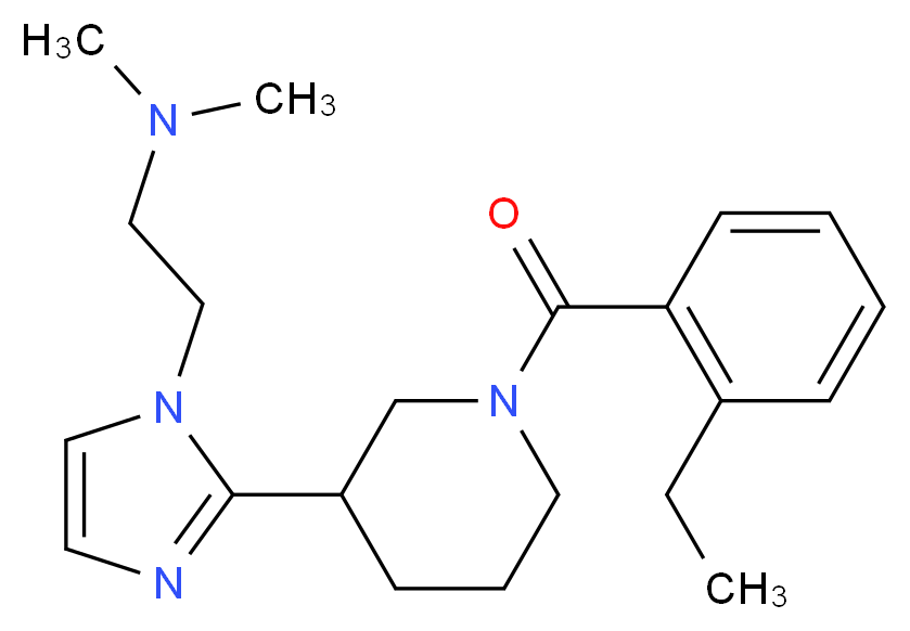 (2-{2-[1-(2-ethylbenzoyl)piperidin-3-yl]-1H-imidazol-1-yl}ethyl)dimethylamine_Molecular_structure_CAS_)
