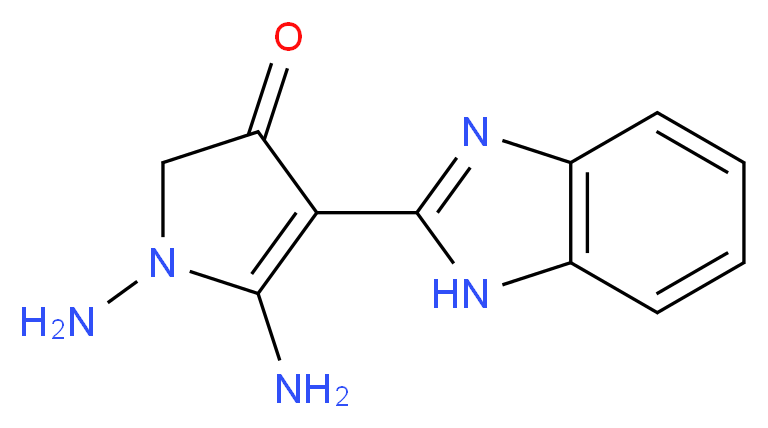 1,5-Diamino-4-(1H-benzoimidazol-2-yl)-1,2-dihydro-pyrrol-3-one_Molecular_structure_CAS_)