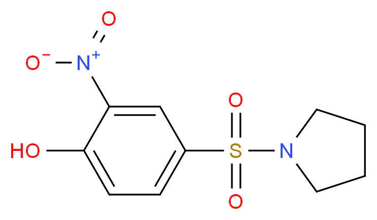2-Nitro-4-(pyrrolidine-1-sulfonyl)-phenol_Molecular_structure_CAS_)