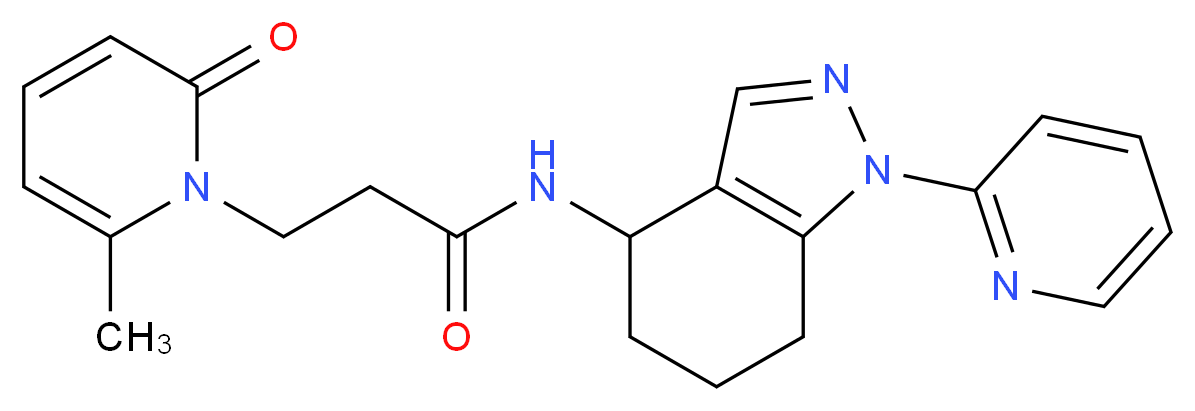 3-(6-methyl-2-oxopyridin-1(2H)-yl)-N-(1-pyridin-2-yl-4,5,6,7-tetrahydro-1H-indazol-4-yl)propanamide_Molecular_structure_CAS_)