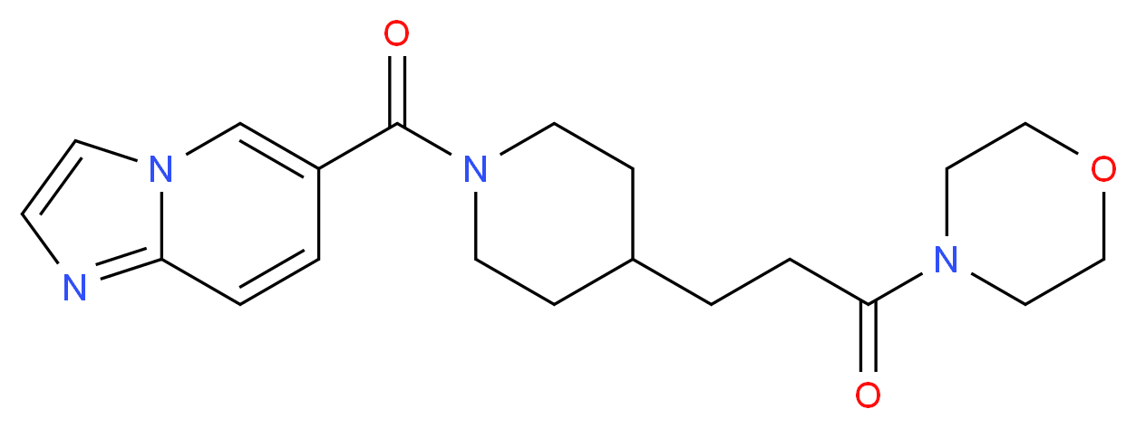 6-{[4-(3-morpholin-4-yl-3-oxopropyl)piperidin-1-yl]carbonyl}imidazo[1,2-a]pyridine_Molecular_structure_CAS_)
