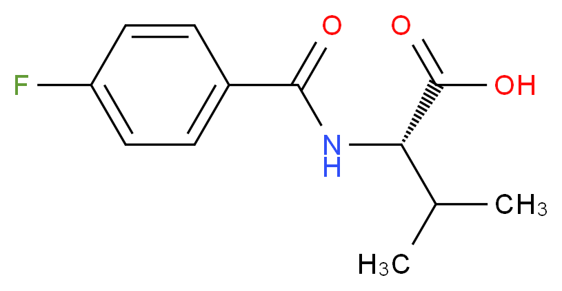 (2S)-2-[(4-fluorobenzoyl)amino]-3-methylbutanoic acid_Molecular_structure_CAS_)
