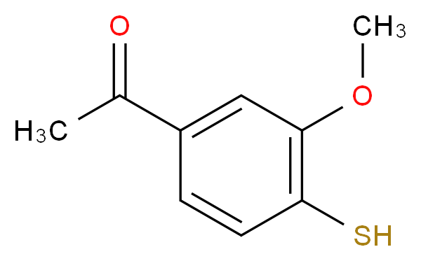 1-(3-methoxy-4-sulfanylphenyl)ethan-1-one_Molecular_structure_CAS_)
