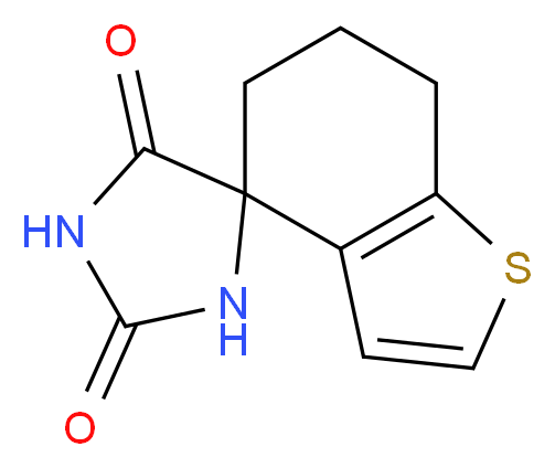 6,7-dihydro-2'H,5H,5'H-spiro[1-benzothiophene-4,4'-imidazolidine]-2',5'-dione_Molecular_structure_CAS_69300-50-1)