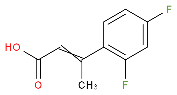 3-(2,4-difluorophenyl)but-2-enoic acid_Molecular_structure_CAS_)