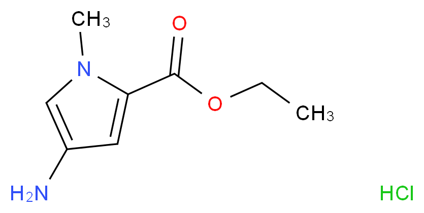 ethyl 4-amino-1-methyl-1H-pyrrole-2-carboxylate hydrochloride_Molecular_structure_CAS_)
