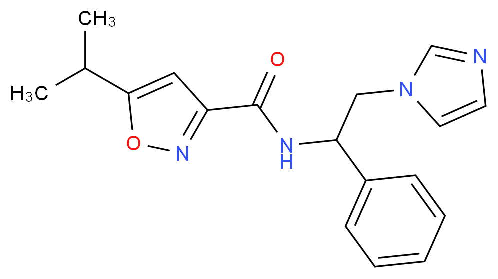N-[2-(1H-imidazol-1-yl)-1-phenylethyl]-5-isopropyl-3-isoxazolecarboxamide_Molecular_structure_CAS_)