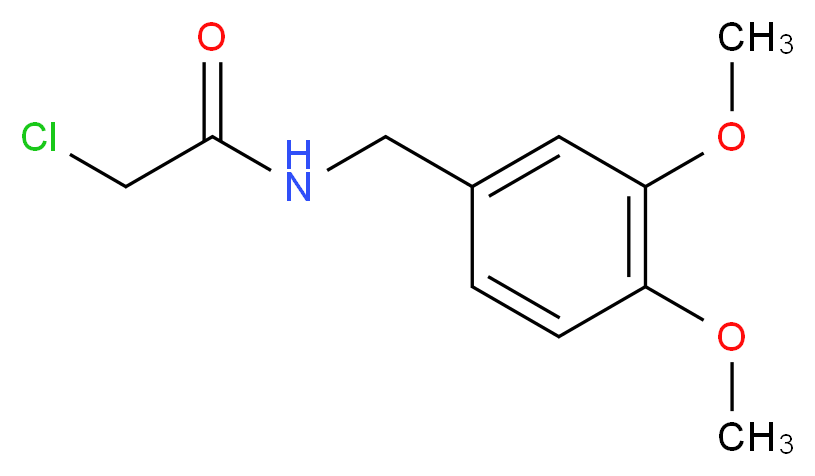 2-Chloro-N-(3,4-dimethoxybenzyl)acetamide_Molecular_structure_CAS_)