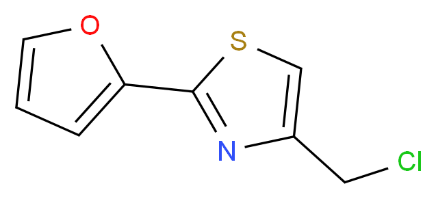 4-(chloromethyl)-2-(2-furyl)-1,3-thiazole_Molecular_structure_CAS_13386-49-7)