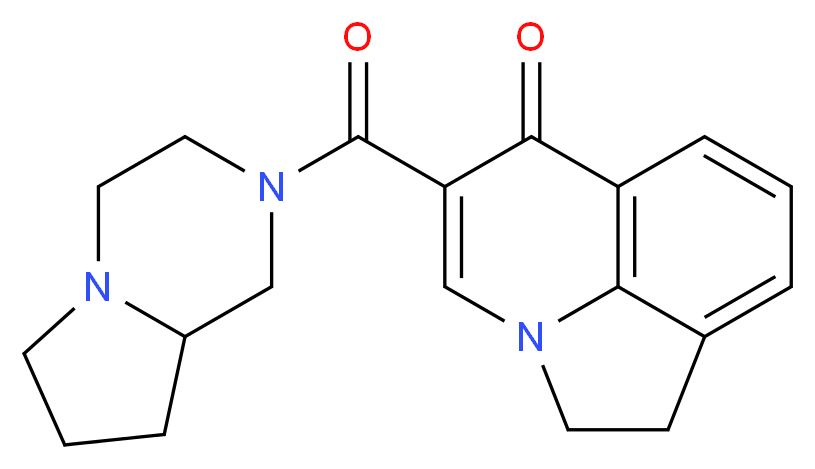 5-(hexahydropyrrolo[1,2-a]pyrazin-2(1H)-ylcarbonyl)-1,2-dihydro-6H-pyrrolo[3,2,1-ij]quinolin-6-one_Molecular_structure_CAS_)