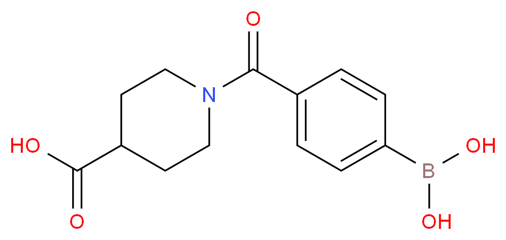 1-(4-Boronobenzoyl)piperidine-4-carboxylic acid_Molecular_structure_CAS_850593-02-1)