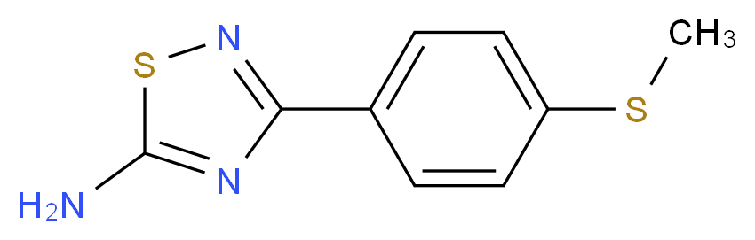 3-[4-(methylthio)phenyl]-1,2,4-thiadiazol-5-amine_Molecular_structure_CAS_)