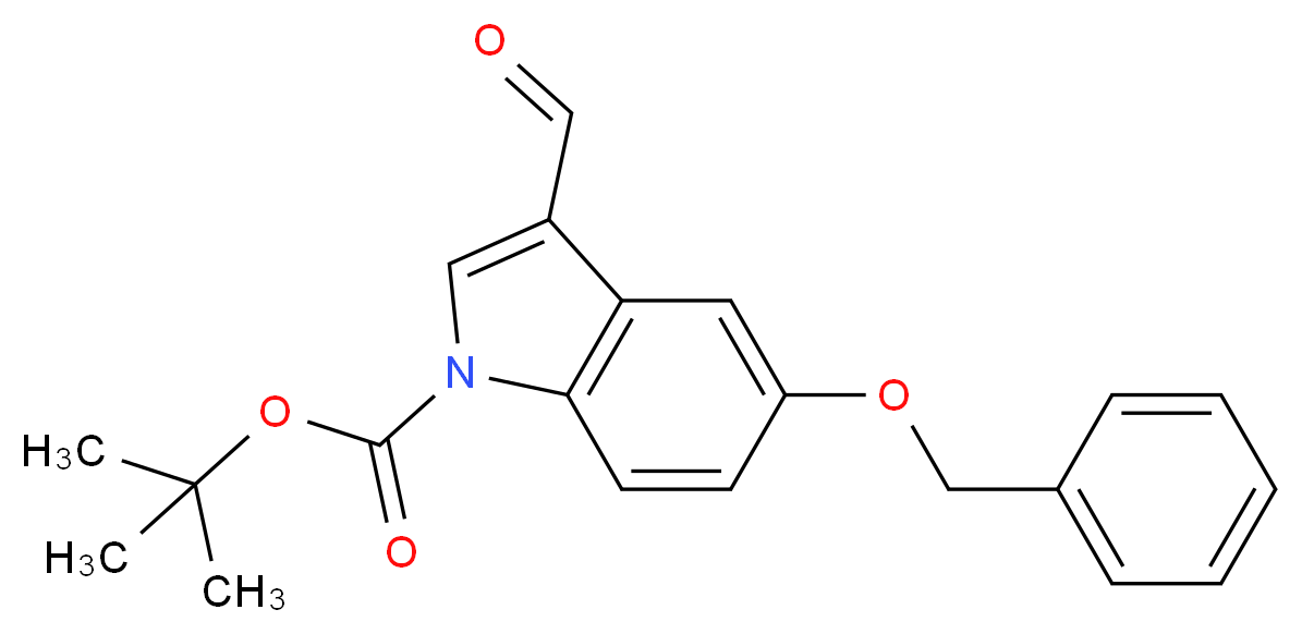 5-Benzyloxyindole-3-carboxaldehyde, N-BOC protected 98%_Molecular_structure_CAS_)