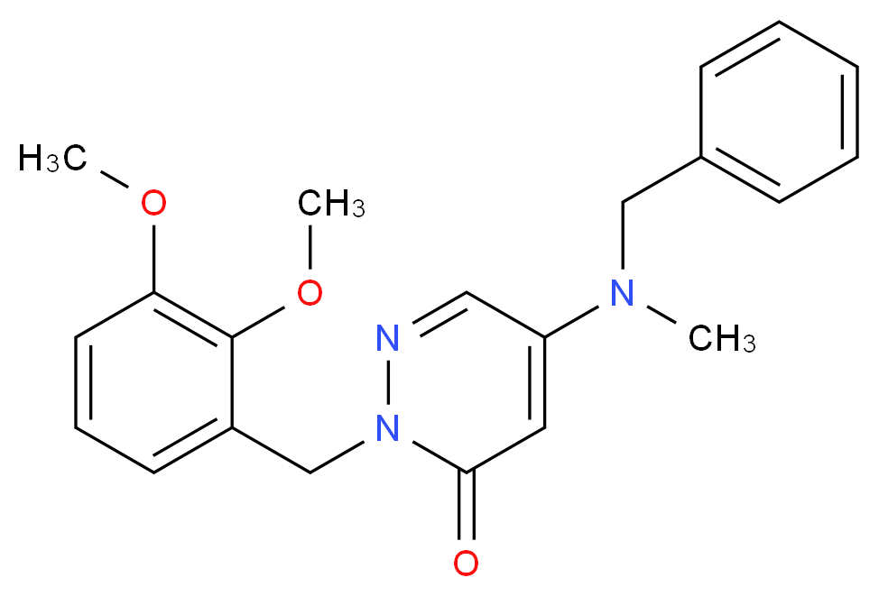 5-[benzyl(methyl)amino]-2-(2,3-dimethoxybenzyl)-3(2H)-pyridazinone_Molecular_structure_CAS_)