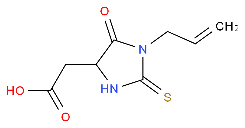 (1-allyl-5-oxo-2-thioxoimidazolidin-4-yl)acetic acid_Molecular_structure_CAS_55523-05-2)