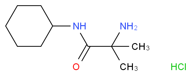 2-Amino-N-cyclohexyl-2-methylpropanamide hydrochloride_Molecular_structure_CAS_)