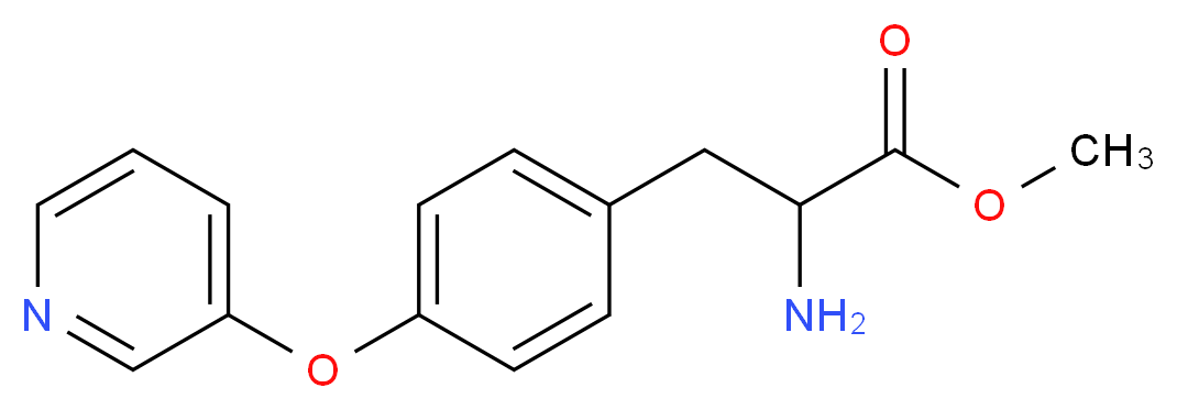 METHYL 2-AMINO-3-(4-(PYRIDIN-3-YLOXY)PHENYL)PROPANOATE_Molecular_structure_CAS_)