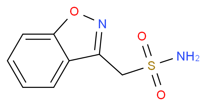 1,2-benzoxazol-3-ylmethanesulfonamide_Molecular_structure_CAS_)