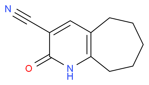 2-oxo-1H,2H,5H,6H,7H,8H,9H-cyclohepta[b]pyridine-3-carbonitrile_Molecular_structure_CAS_)