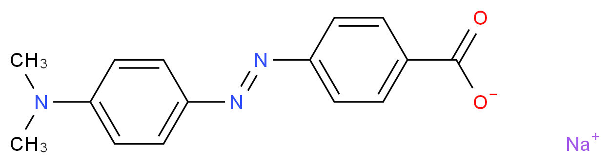 4-(4-Dimethylaminophenylazo)benzoic acid sodium salt, indicator grade_Molecular_structure_CAS_845-46-5)