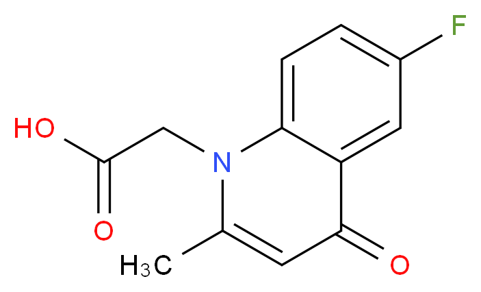 2-(6-fluoro-2-methyl-4-oxoquinolin-1(4H)-yl)acetic acid_Molecular_structure_CAS_)