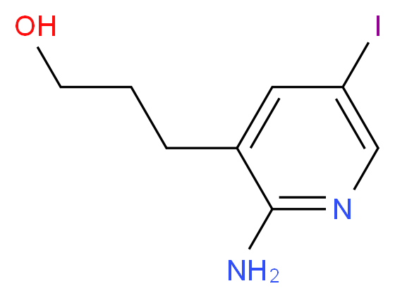 3-(2-Amino-5-iodopyridin-3-yl)propan-1-ol_Molecular_structure_CAS_1228666-26-9)
