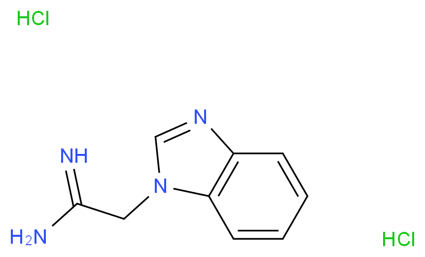 2-(1H-1,3-benzodiazol-1-yl)ethanimidamide dihydrochloride_Molecular_structure_CAS_)