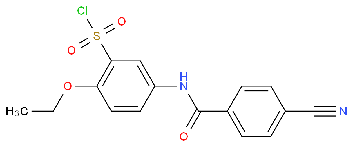 5-(4-Cyano-benzoylamino)-2-ethoxy-benzenesulfonyl chloride_Molecular_structure_CAS_680618-02-4)