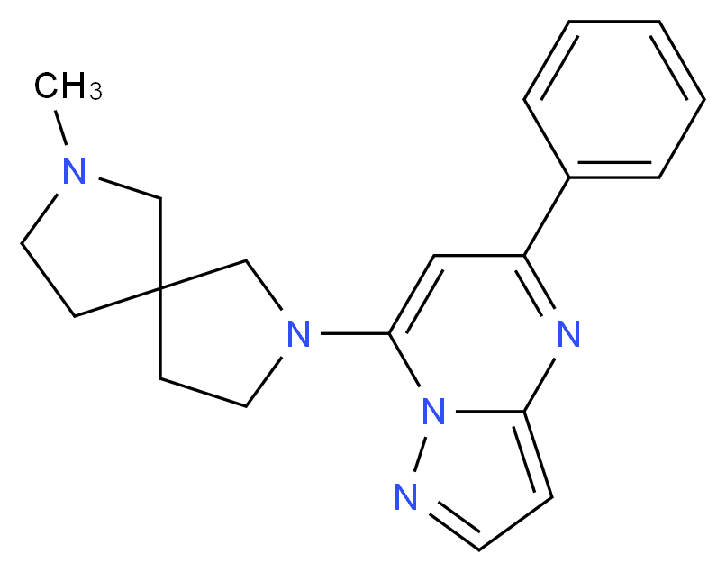 7-(7-methyl-2,7-diazaspiro[4.4]non-2-yl)-5-phenylpyrazolo[1,5-a]pyrimidine_Molecular_structure_CAS_)