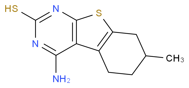 4-Amino-7-methyl-5,6,7,8-tetrahydro-benzo[4,5]thieno[2,3-d]pyrimidine-2-thiol_Molecular_structure_CAS_)