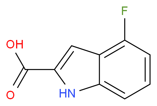 4-Fluoroindole-2-carboxylicacid_Molecular_structure_CAS_399-68-8)