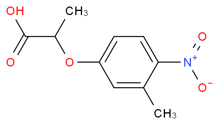 2-(3-Methyl-4-nitrophenoxy)propanoic acid_Molecular_structure_CAS_667412-76-2)