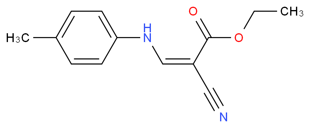 ethyl (2Z)-2-cyano-3-[(4-methylphenyl)amino]acrylate_Molecular_structure_CAS_)