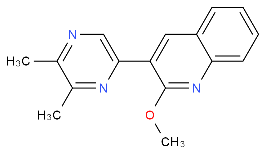 3-(5,6-dimethylpyrazin-2-yl)-2-methoxyquinoline_Molecular_structure_CAS_)